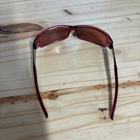 Burberry by Safilo Red Narrow Rectangular Y2K Sunglasses Vintage Red main image 10